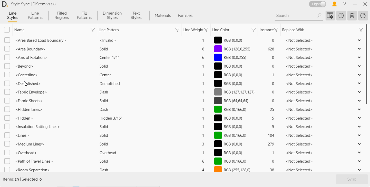DiStem Style Sync - General - Tabs and Sync